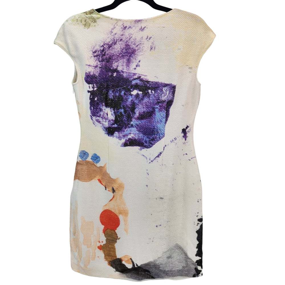 Basso & Brooke Abstract Art Print Mini Dress Women's Size 8 - Picture 2 of 13